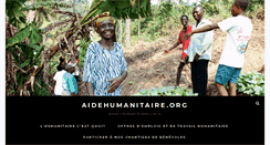 Desktop Screenshot of aidehumanitaire.org