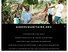 Tablet Screenshot of aidehumanitaire.org
